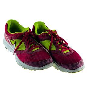 NIKE FITSOLE Womens Running Shoes Size 10 Red/Lime Lunarfly 2
